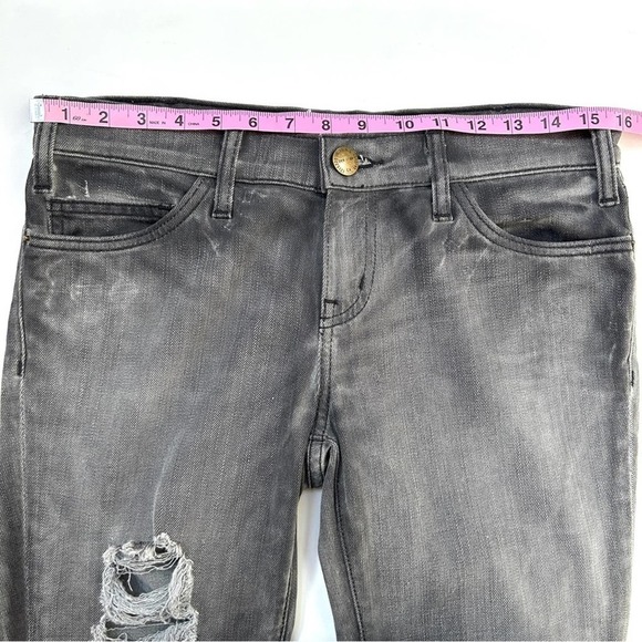 Current Elliott 1968-0002 Bleach Out Night Destroy Grey Skinny Jeans, Size 27 - Picture 12 of 14